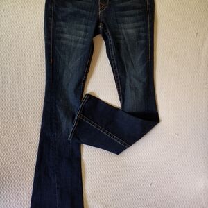 True Religion Dark Indigo Flare Jeans